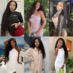 Luxurious 42 Inch Deep Wave HD Lace Frontal Human Hair Wigs - Ultimate Style and Comfort