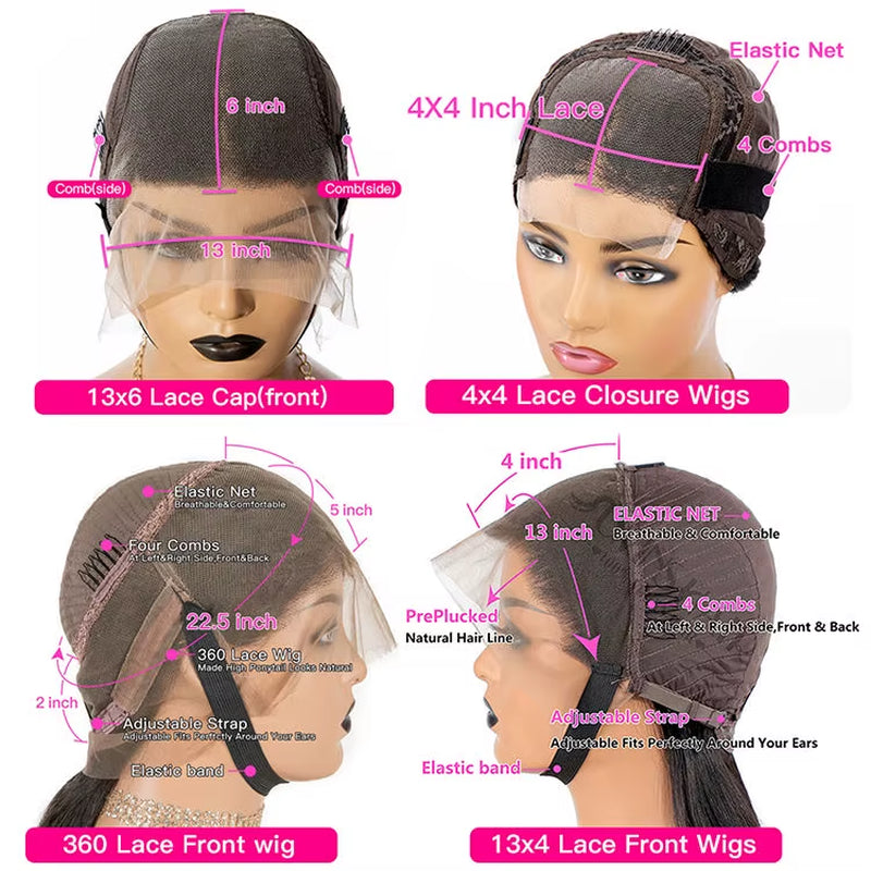 150% 180% 250% Density HD 13X6 Human Hair Wigs for Black Women,Wholesale Brazilian Virgin Hair Transparent Lace Front Wig
