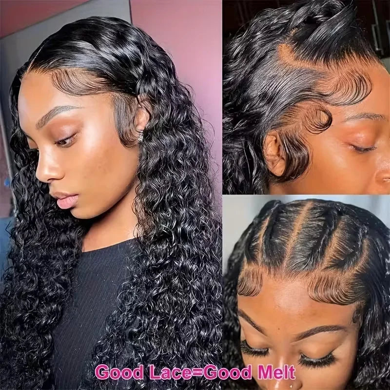 Luxurious 42 Inch Deep Wave HD Lace Frontal Human Hair Wigs - Ultimate Style and Comfort
