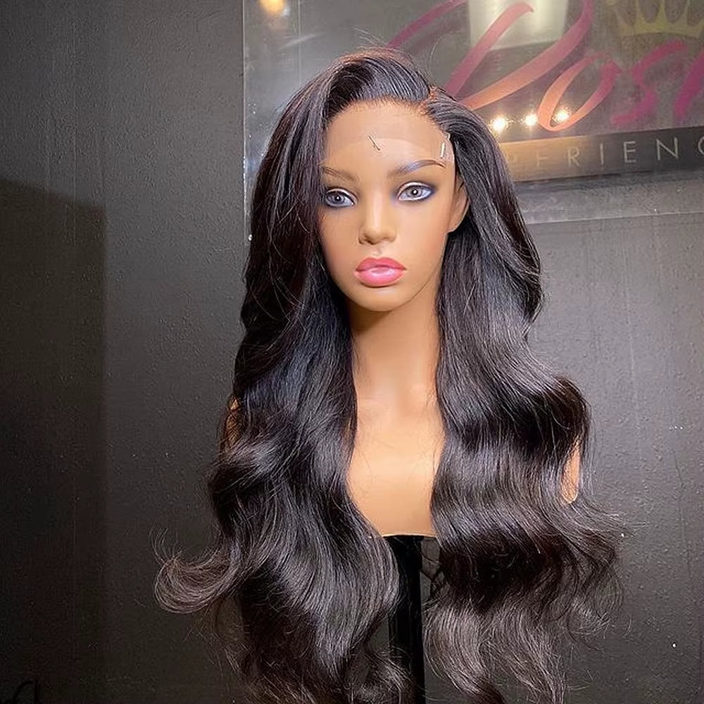Unprocessed Raw Virgin Human Hair Natural Brazilian Body Wave Full Lace Wig Wig Silk Top