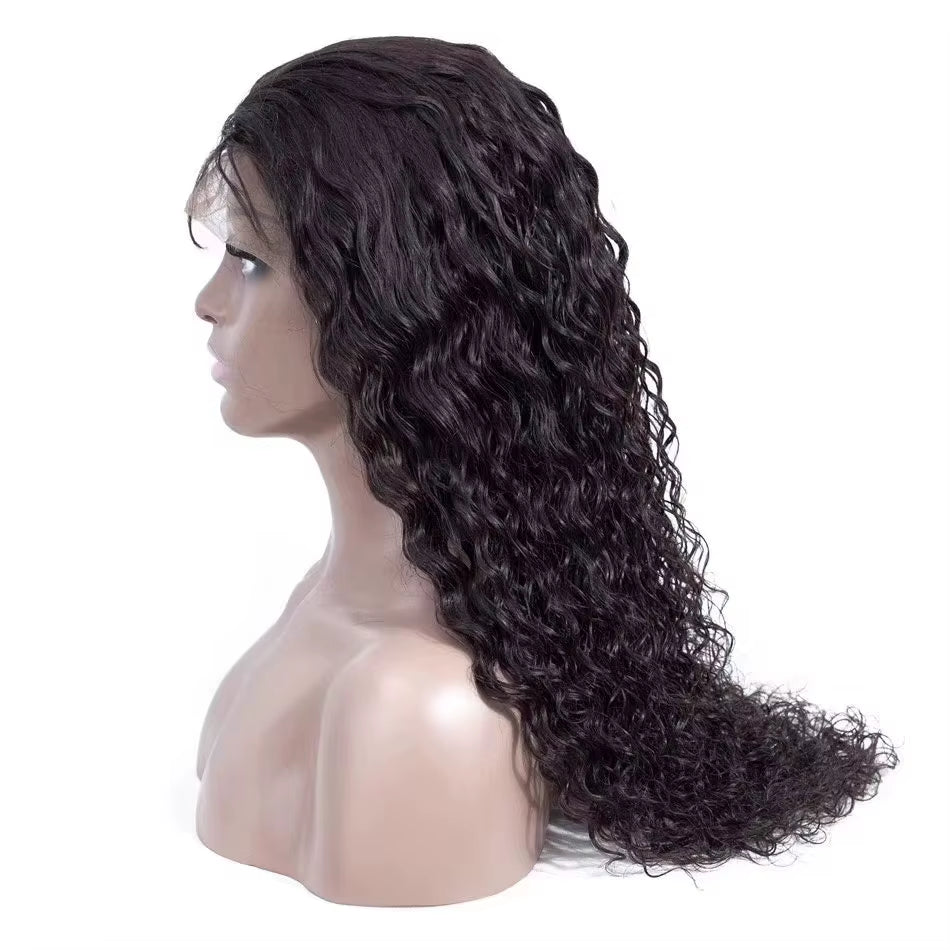 Unprocessed Raw Virgin Human Hair Natural Brazilian Body Wave Full Lace Wig Wig Silk Top