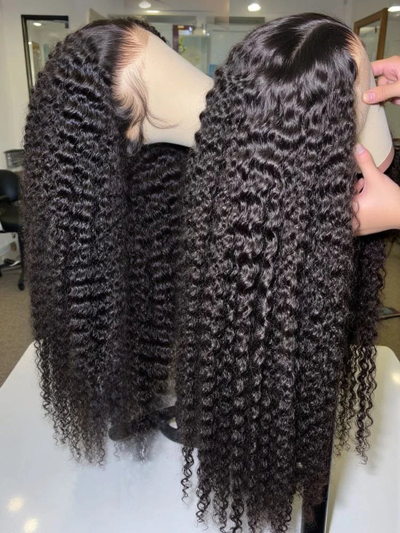 Luxurious 42 Inch Deep Wave HD Lace Frontal Human Hair Wigs - Ultimate Style and Comfort